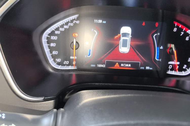 Used CHANGAN CS75 2021 Honor Million Edition 280T DCT Luxury Model Odometer Close Up