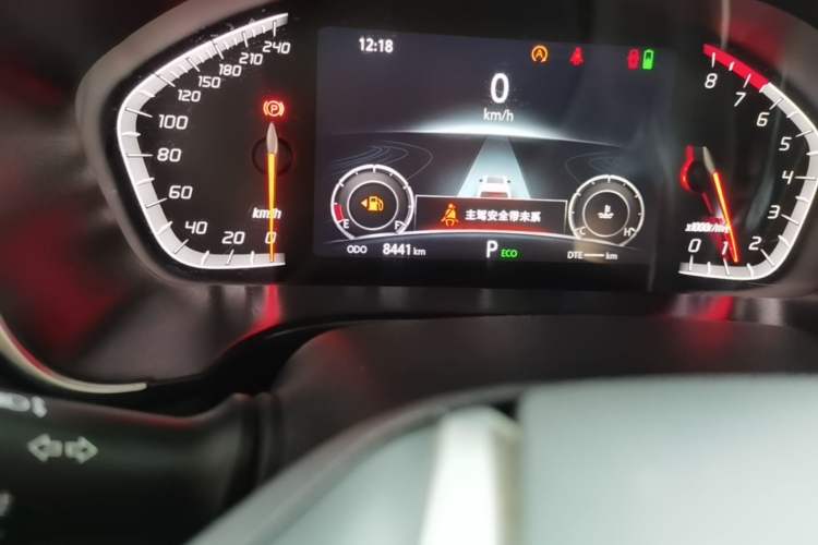 Used CHANGAN CS75 2022 Blue Whale Edition 1.5T DCT Prestige Model Odometer Close Up
