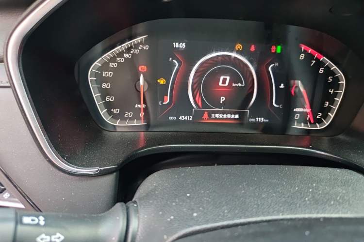 Used CHANGAN CS75 2022 Blue Whale Edition 1.5T DCT Prestige Model Odometer Close Up