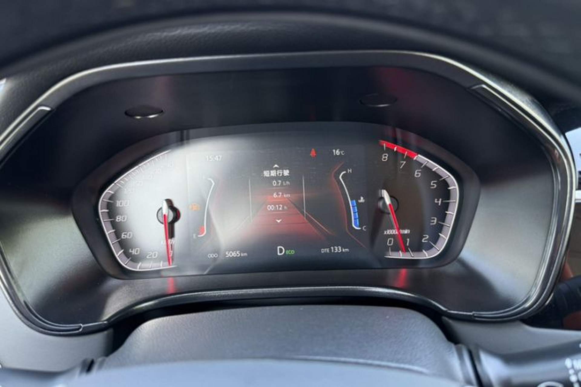 Used CHANGAN CS75 2024 Enjoy Edition 1.5T DCT Luxury Model Odometer Close Up