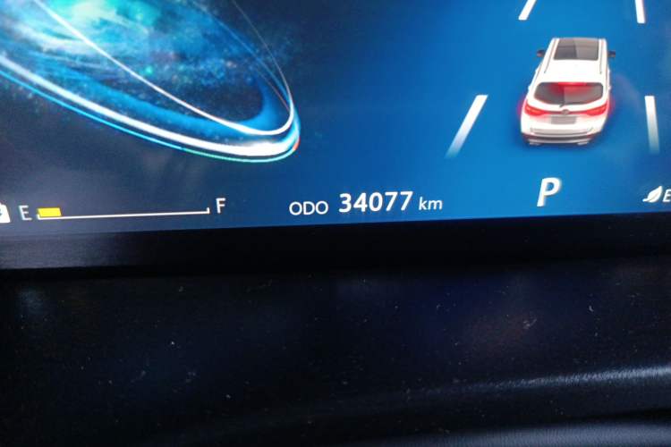 Used CHANGAN CS75 New Energy 2018 1.5T PHEV Elite Model Odometer Close Up