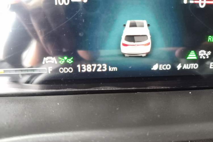 Used CHANGAN CS75 New Energy 2018 1.5T PHEV Navigation Model Odometer Close Up