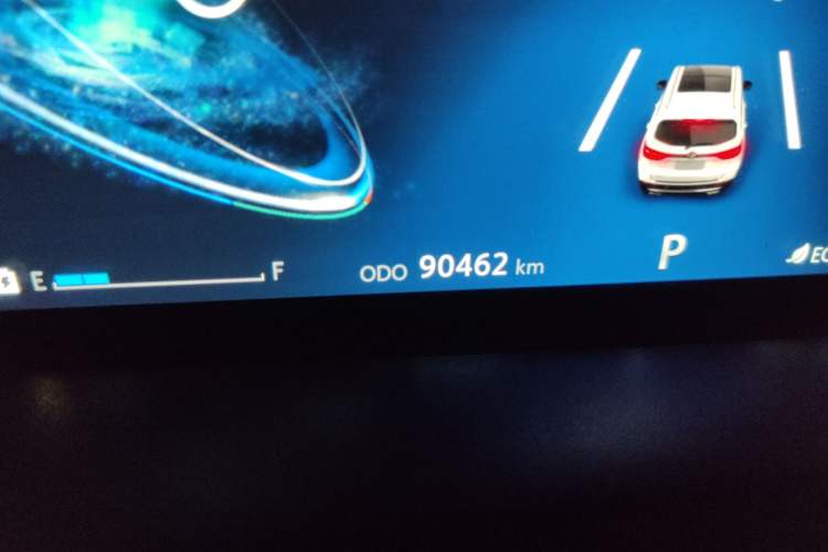Used CHANGAN CS75 New Energy 2020 1.5T PHEV Ambition Model Odometer Close Up