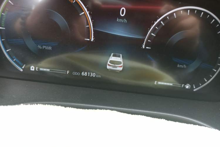 Used CHANGAN CS75 New Energy 2020 1.5T PHEV Ambition Model Odometer Close Up