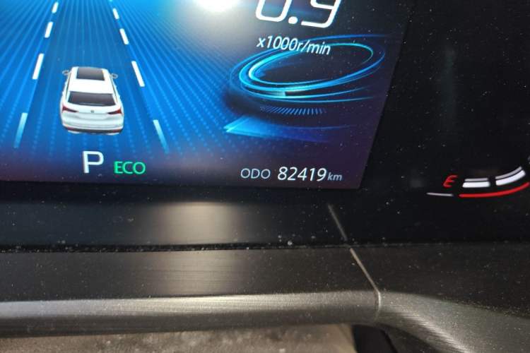 Used CHANGAN CS75 PLUS 2020 1.5T Automatic Luxury Version Odometer Close Up