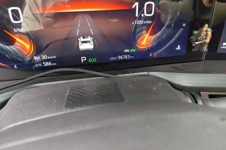 Used CHANGAN CS75 PLUS 2020 2.0T Automatic Flagship Edition Odometer Close Up