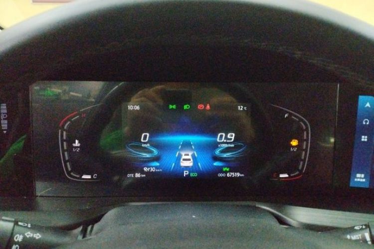 Used CHANGAN CS75 PLUS 2020 2.0T Automatic Pilot Version Odometer Close Up