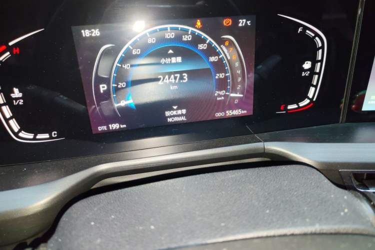 Used CHANGAN CS75 PLUS 2020 1.5T Automatic Luxury Version Odometer Close Up