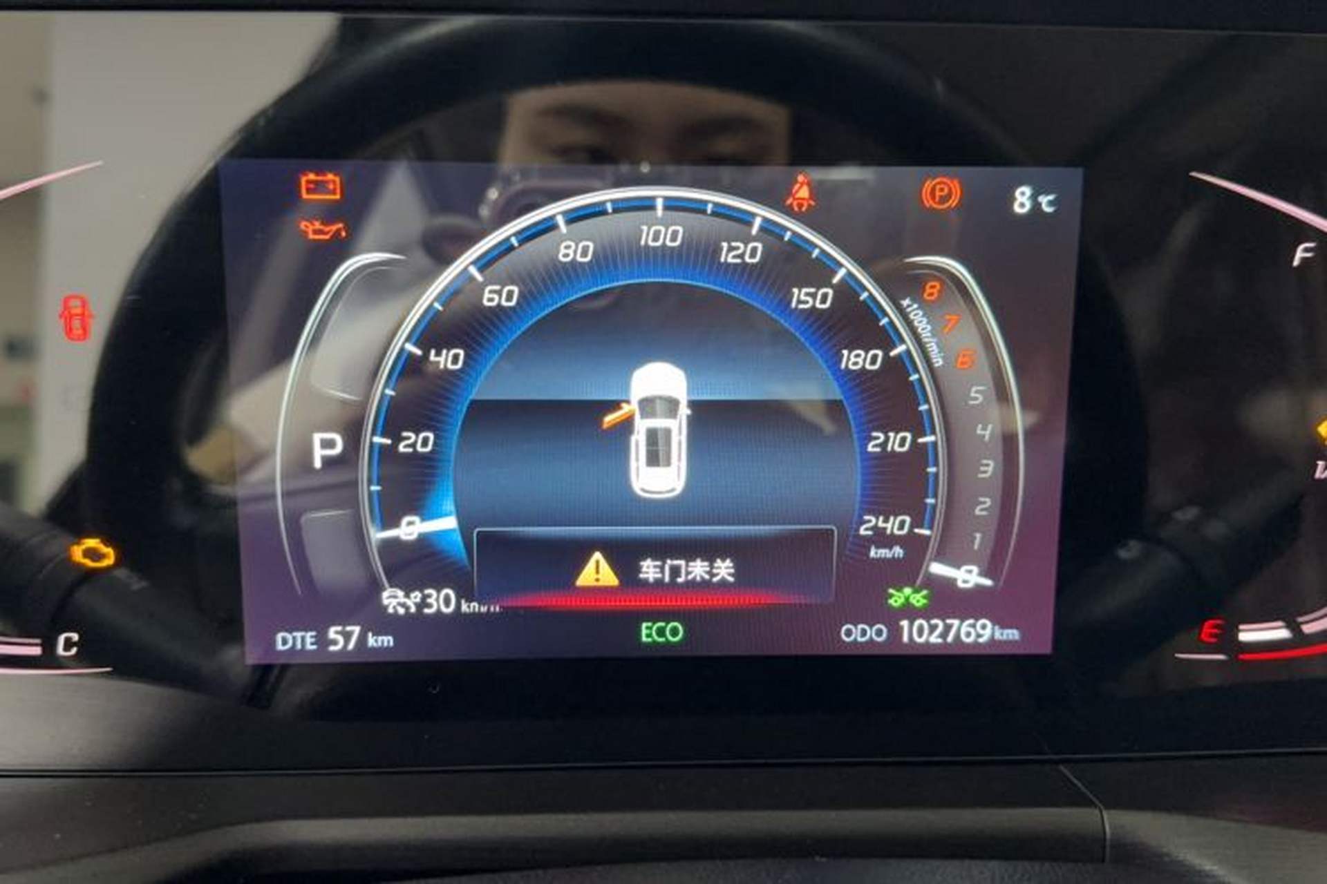 Used CHANGAN CS75 PLUS 2021 2.0T Automatic Pilot Version Odometer Close Up