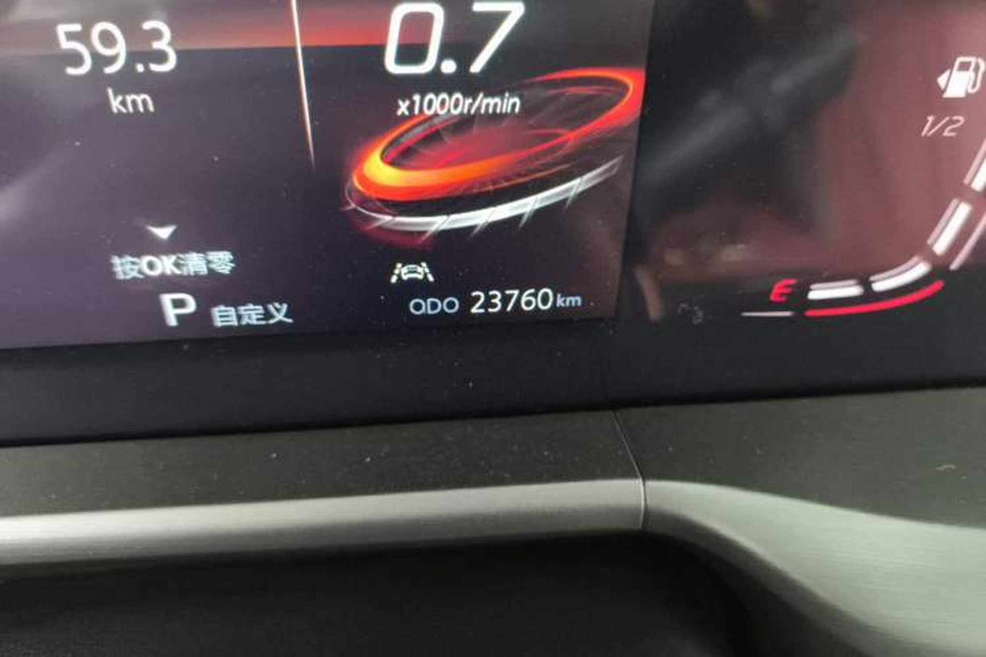 Used CHANGAN CS75 PLUS 2022 1.5T Automatic Luxury Model Odometer Close Up