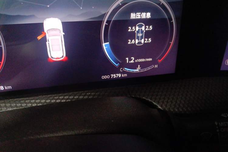 Used CHANGAN CS75 PLUS 2022 2nd Generation 1.5T Automatic Prestige Version Odometer Close Up