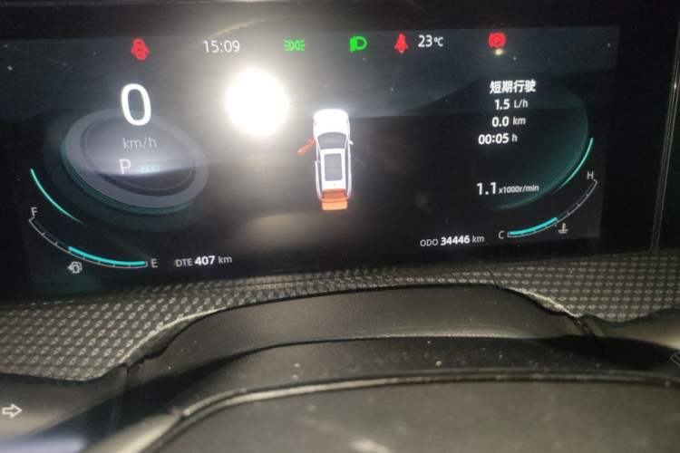 Used CHANGAN CS75 PLUS 2022 2nd Generation 1.5T Automatic Luxury Edition Odometer Close Up
