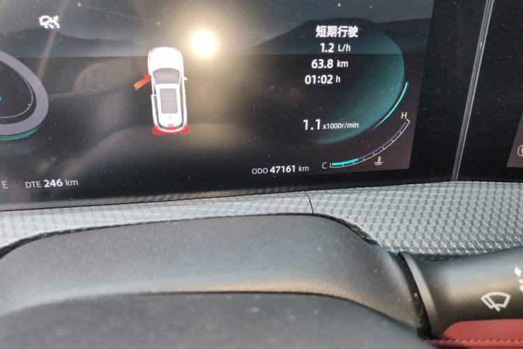 Used CHANGAN CS75 PLUS 2022 2nd Generation 1.5T Automatic Prestige Version Odometer Close Up