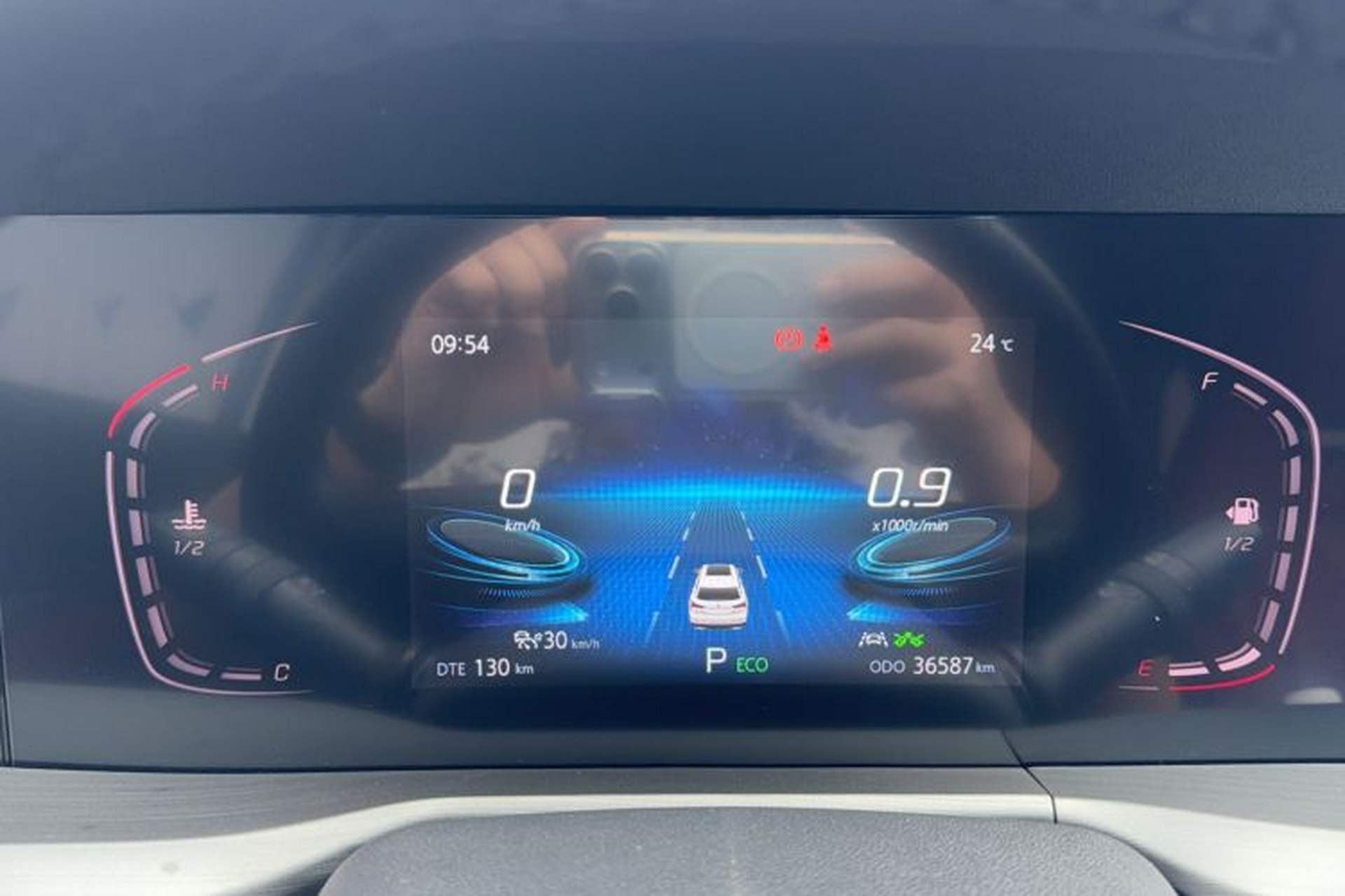 Used CHANGAN CS75 PLUS 2022 2.0T Automatic Pilot Version Odometer Close Up