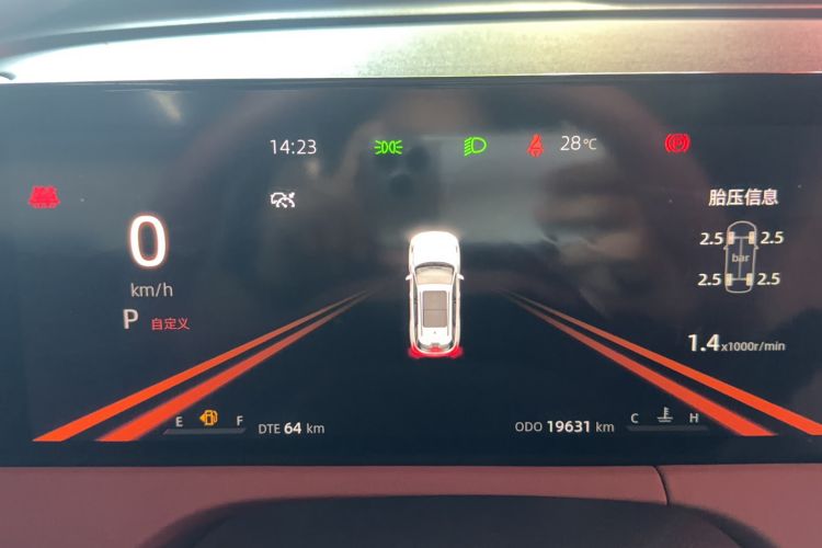 Used CHANGAN CS75 PLUS 2023 3rd Generation 1.5T Automatic Prestige Model Odometer Close Up