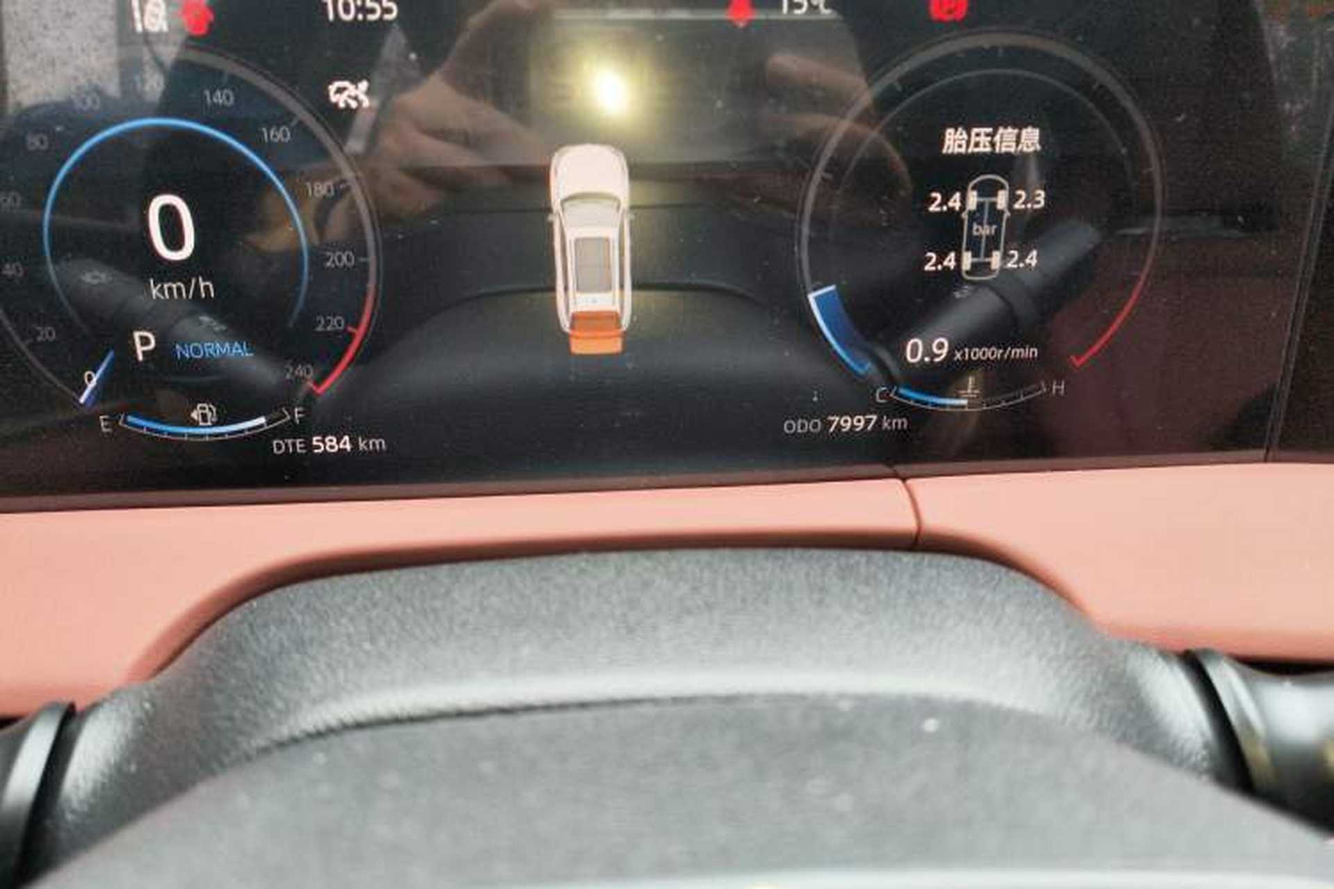 Used CHANGAN CS75 PLUS 2024 3rd Generation Champion Edition 2.0T Intelligent Drive Performance Model Odometer Close Up