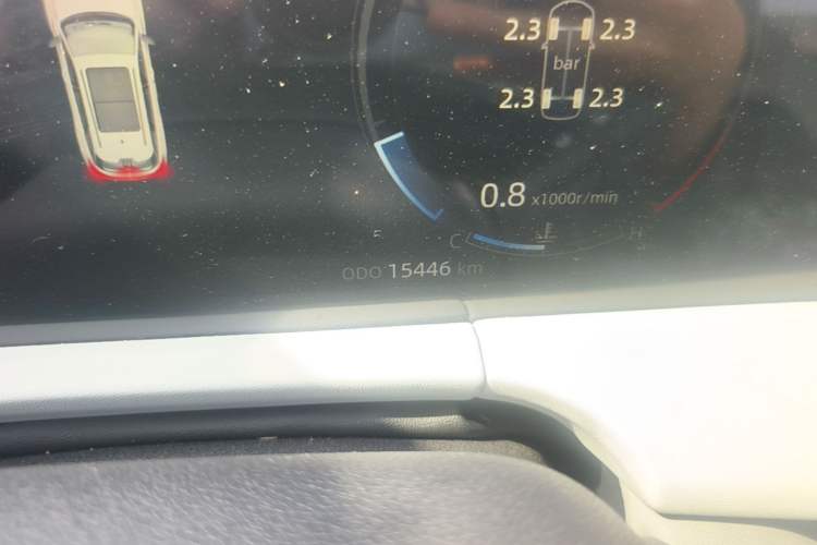 Used CHANGAN CS75 PLUS 2024 3rd Generation Champion Edition 2.0T Intelligent Drive Performance Model Odometer Close Up