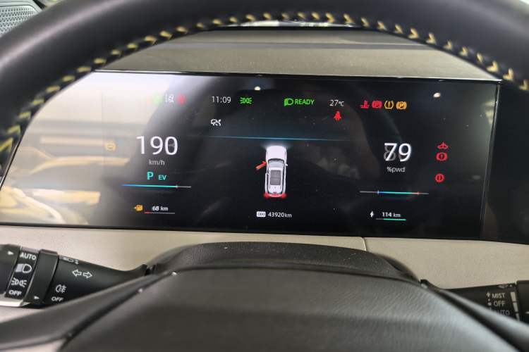 Used CHANGAN CS75 PLUS iDD 2023 ZhiDian iDD Smart Leading Model Odometer Close Up