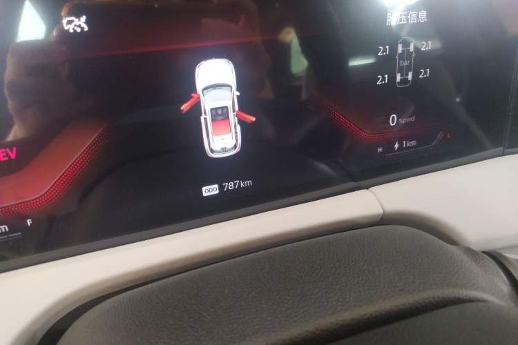 Used CHANGAN CS75 PLUS iDD 2023 ZhiDian iDD Smart Leading Model Odometer Close Up