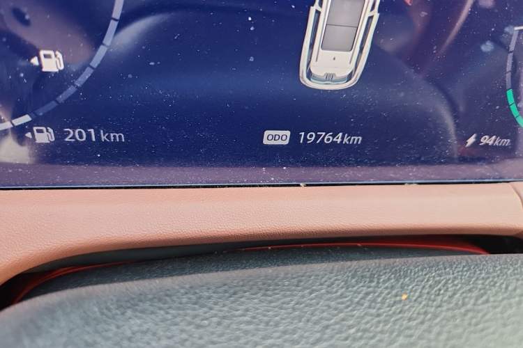 Used CHANGAN CS75 PLUS iDD 2023 ZhiDian iDD Smart Leading Model Odometer Close Up