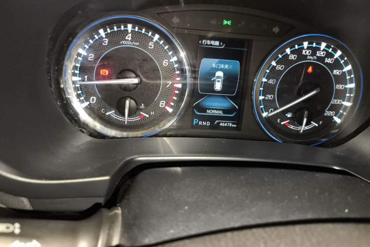 Used CHANGAN CS95 2018 2.0T Four-Wheel Drive Glory Edition Odometer Close Up
