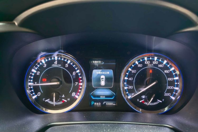 Used CHANGAN CS95 2018 2.0T Four-Wheel Drive Glory Edition Odometer Close Up