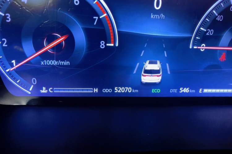 Used CHANGAN CS95 2019 2.0T Two-Wheel-Drive Prestige Version Odometer Close Up