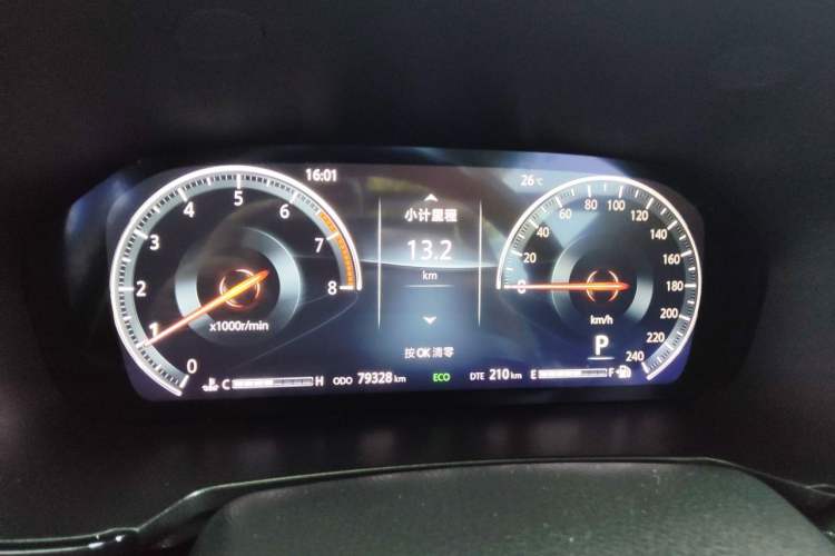 Used CHANGAN CS95 2019 2.0T Four-Wheel Drive Luxury Version Instrument Cluster