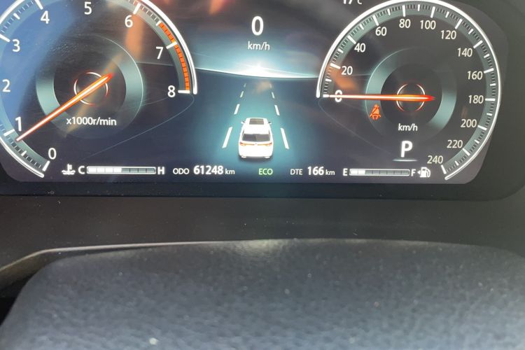 Used CHANGAN CS95 2019 2.0T Two-Wheel-Drive Luxury Version Odometer Close Up