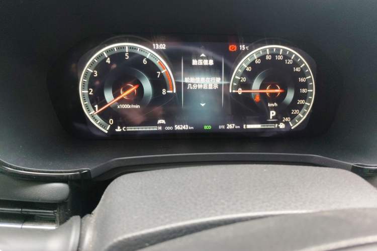 Used CHANGAN CS95 2021 2.0T Two-Wheel Drive Luxury Version Odometer Close Up