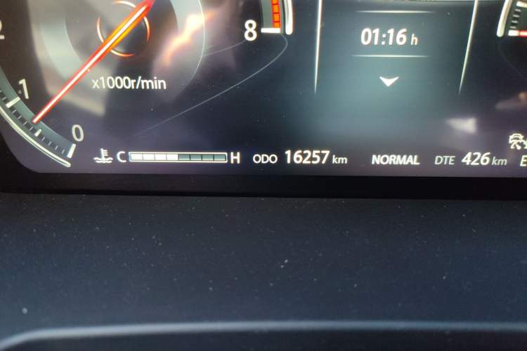 Used CHANGAN CS95 2023 2.0T All-Wheel-Drive Luxury PLUS Model Odometer Close Up