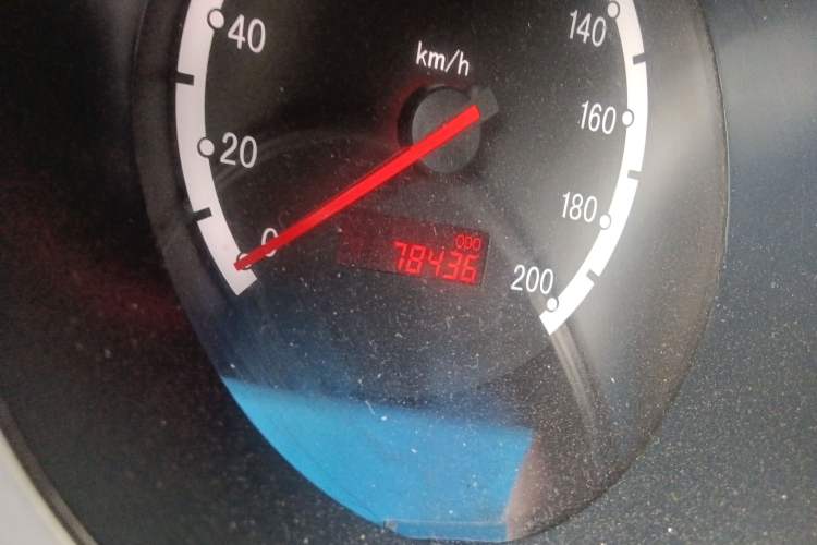Used CHANGAN CX20 2011 1.3L Manual Standard Edition Odometer Close Up