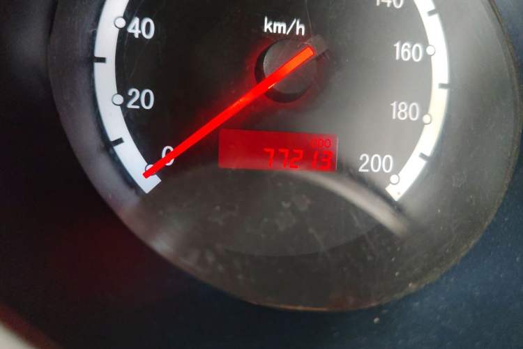 Used CHANGAN CX20 2011 1.3L Manual Sport Edition Odometer Close Up