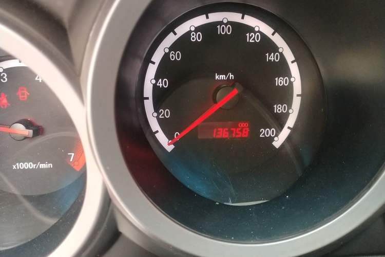 Used CHANGAN CX20 2011 1.3L Manual Standard Edition Odometer Close Up