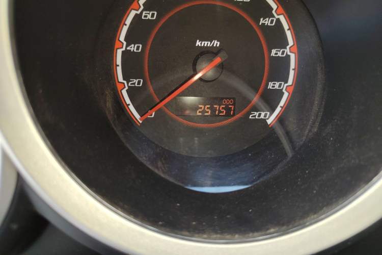 Used CHANGAN CX20 2014 1.4L Manual Sport Version China IV Standard Odometer Close Up
