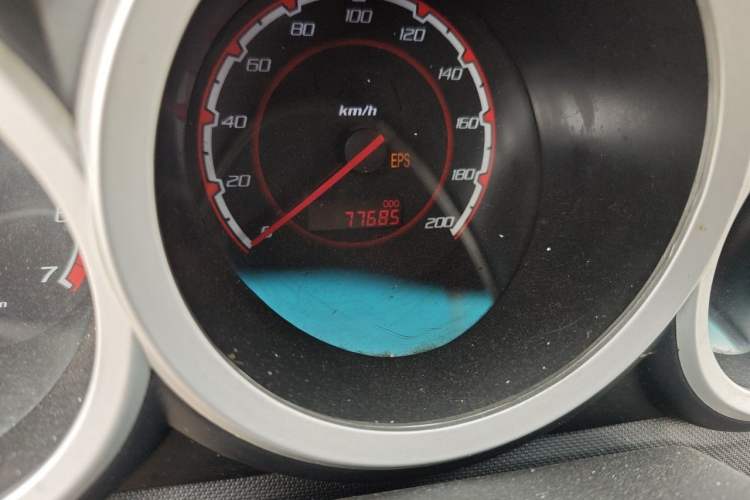 Used CHANGAN CX20 2014 1.4L Manual Sport Version China IV Standard Odometer Close Up