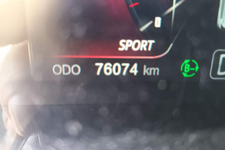Used CHANGAN E-Pro 2020 High-Performance Edition Odometer Close Up