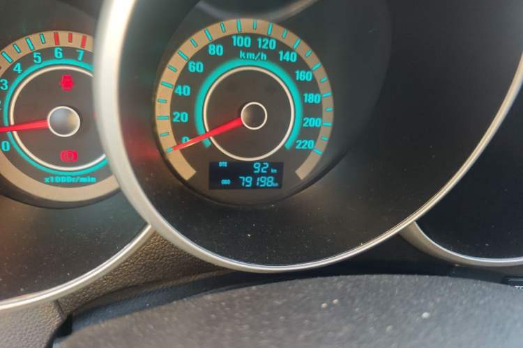 Used CHANGAN Eado 2014 1.6L Manual Luxury Model Odometer Close Up