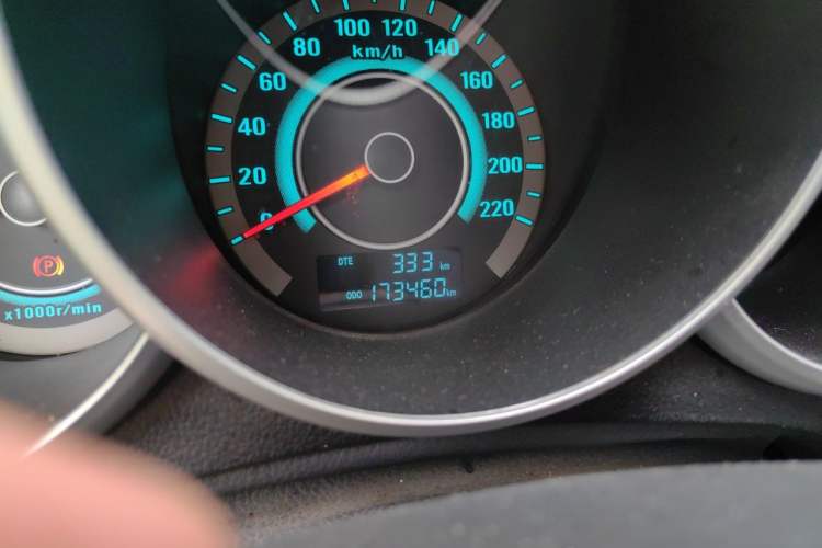 Used CHANGAN Eado 2014 1.6L Manual Luxury Model Odometer Close Up