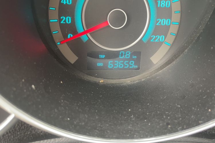 Used CHANGAN Eado 2014 1.6L Manual Luxury Model Odometer Close Up