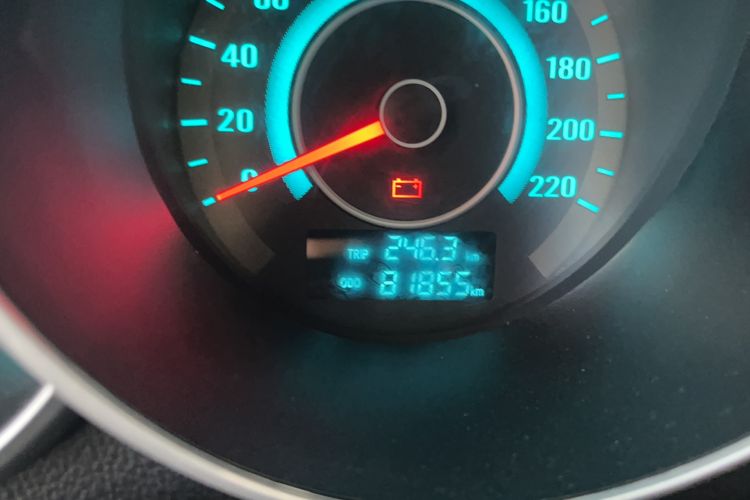 Used CHANGAN Eado 2014 1.6L Manual Luxury Model Odometer Close Up