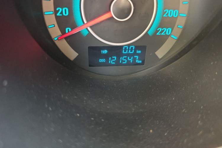 Used CHANGAN Eado 2014 1.6L Manual Luxury Model Odometer Close Up