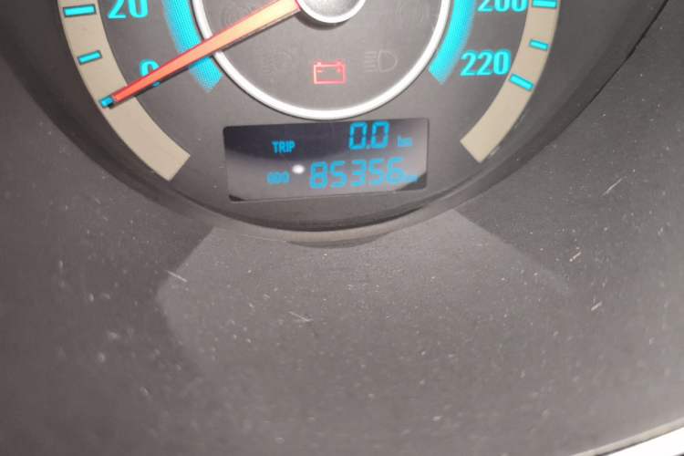 Used CHANGAN Eado 2014 1.6L Manual Luxury Model Odometer Close Up