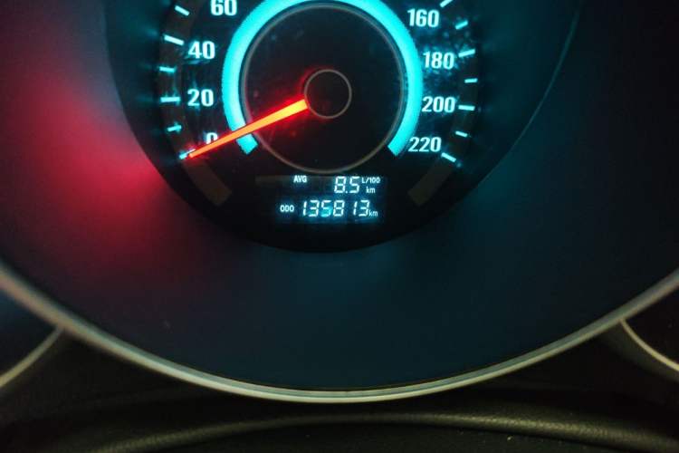 Used CHANGAN Eado 2014 1.6L Manual Luxury Model Odometer Close Up