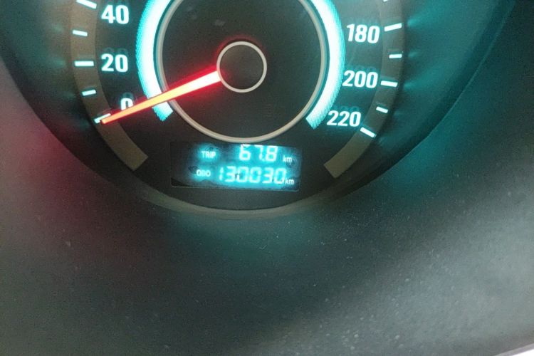 Used CHANGAN Eado 2014 1.6L Manual Luxury Model Odometer Close Up