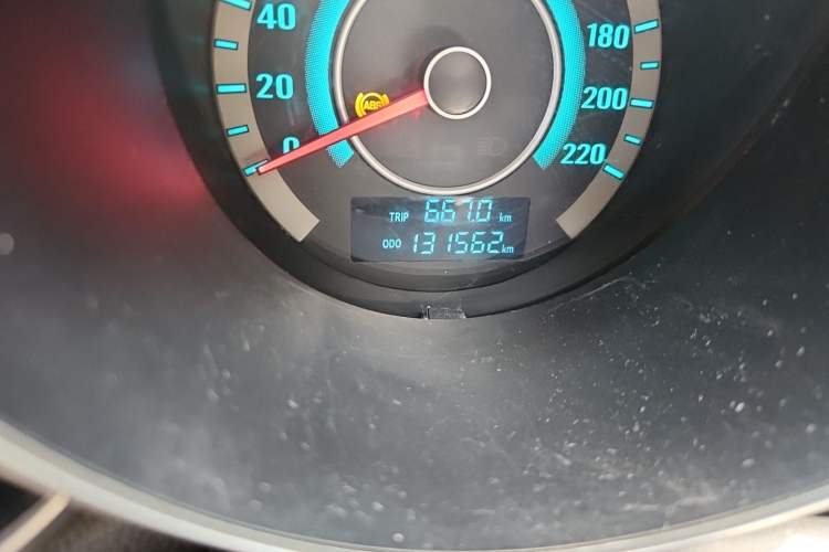Used CHANGAN Eado 2014 1.6L Manual Luxury Model Odometer Close Up