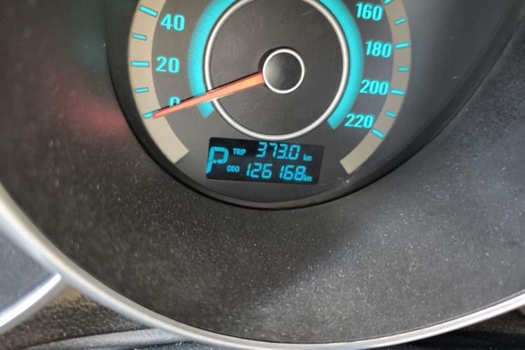 Used CHANGAN Eado 2014 1.6L Automatic Luxury Model Odometer Close Up