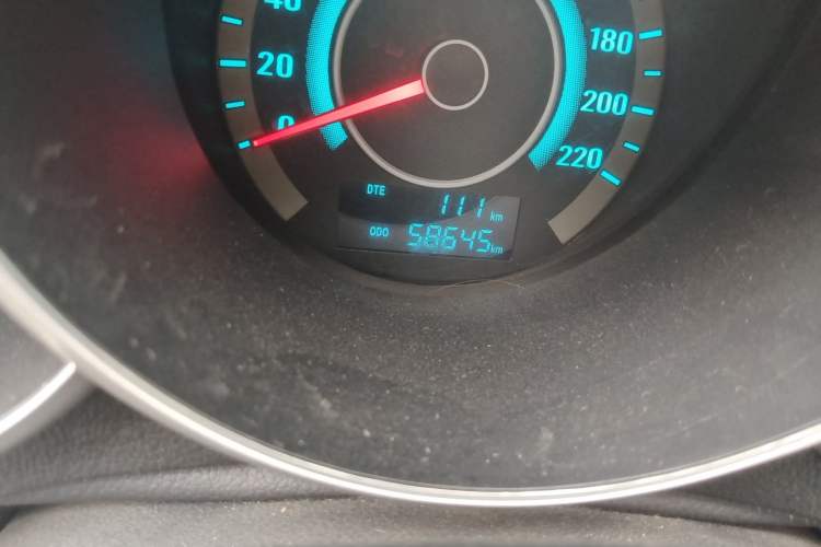 Used CHANGAN Eado 2014 1.6L Manual Luxury Model Odometer Close Up