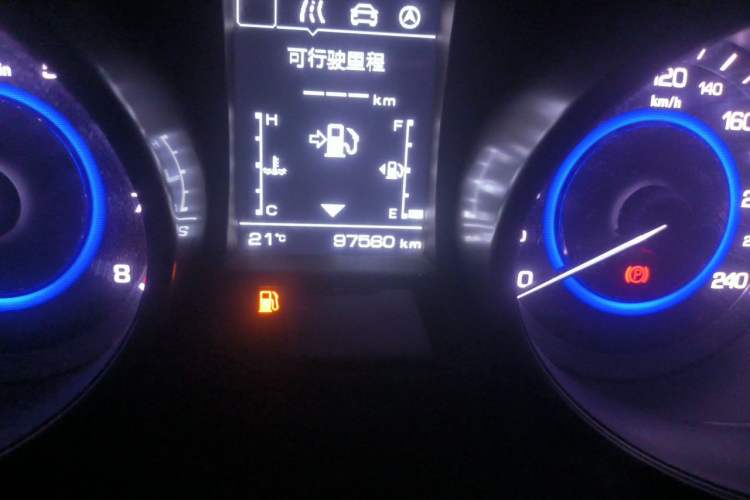 Used CHANGAN Eado 2016 1.6L Manual Junku Model Odometer Close Up