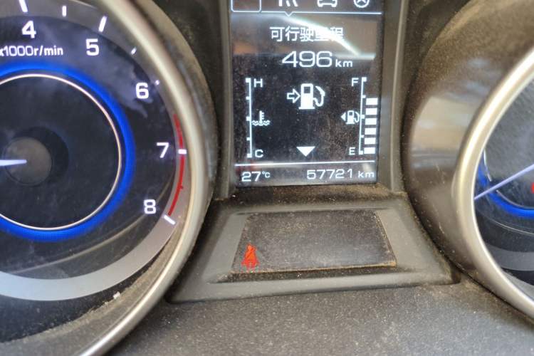 Used CHANGAN Eado 2016 1.6L Manual Fashion Edition Odometer Close Up